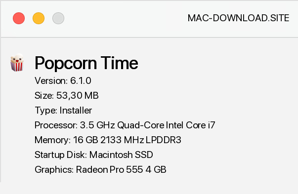 popcorn download for mac